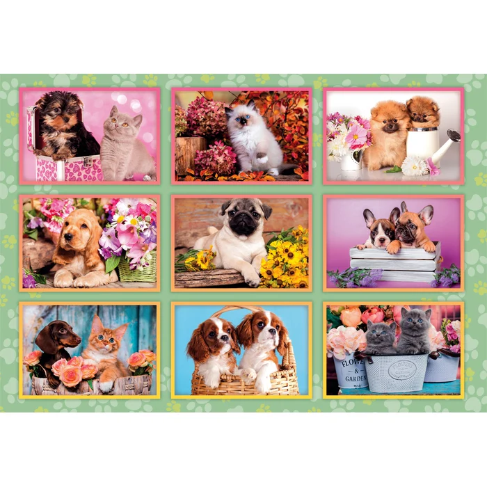 Puzzle Clementoni 180 piese Colaj catei [1]