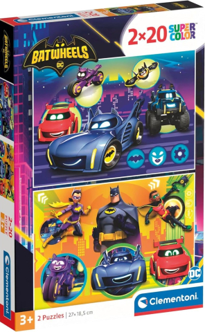Puzzle - Puzzle Batwheels Set 2x20 Piese Clementoni 27 x 18.5 cm