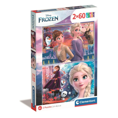 Puzzle - Puzzle Clementoni Disney Frozen 2 x 60 piese