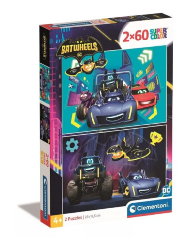 Puzzle - Puzzle Batman Batwheels Set 2x60 Piese Clementoni 27 x 18.5 cm