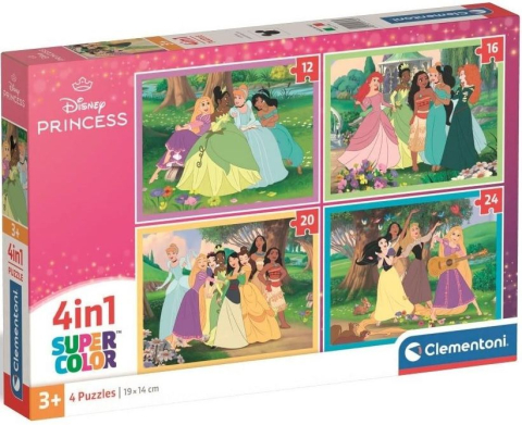 Puzzle - Puzzle Printresele Disney Set 4 in 1 Clementoni 19 x 14 cm