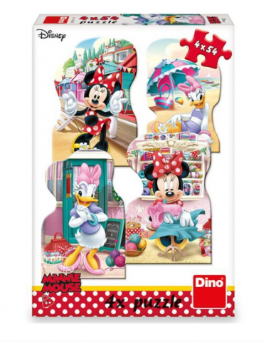 Puzzle - Set 4 puzzle Dino Toys Minnie si Daisy 4x54 piese