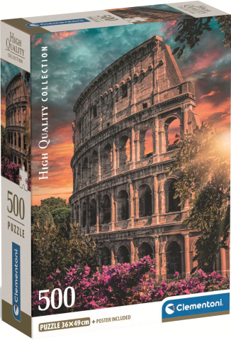Jucării și jocuri - Puzzle Clementoni 500 piese Colosseumul