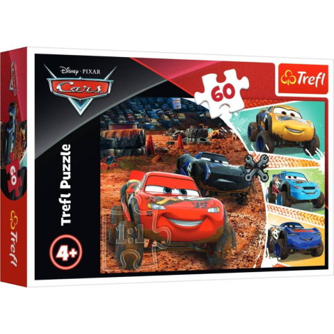Jucării și jocuri - Puzzle Trefl 60 piese Disney Cars 3