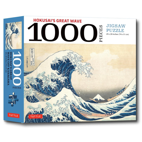 Jucării și jocuri - Puzzle 1000 piese Hokusai The Great Wave Tuttle