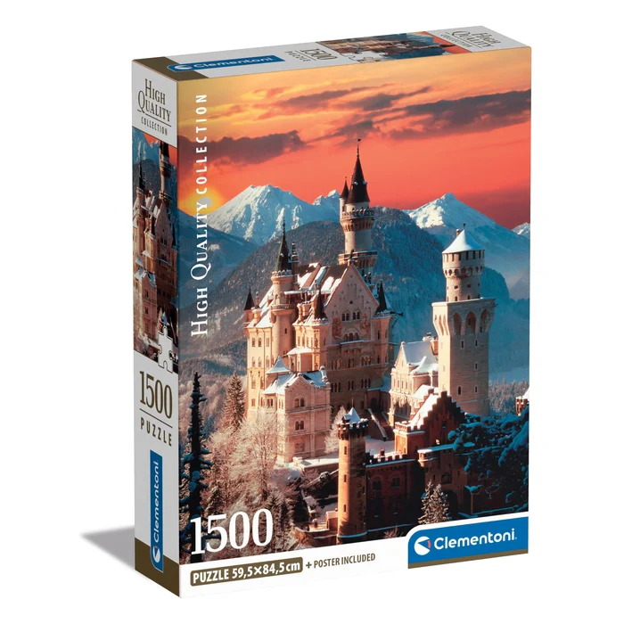 Jucării și jocuri - Puzzle Clementoni 1500 piese Castelul Neuschwanstein