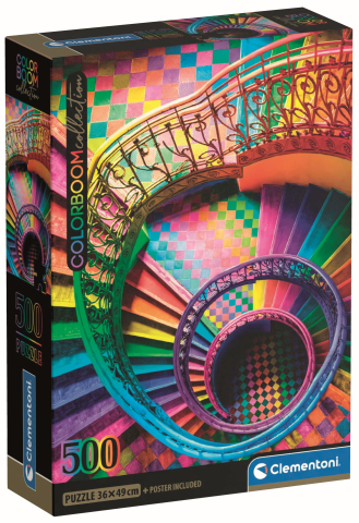 Jucării și jocuri - Puzzle Clementoni 500 piese Scari color