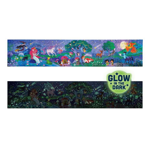 Puzzle Fosforescent Zane si Padurea Magica 200 Piese 150 x 30 cm [1]