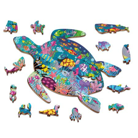 Puzzle din lemn 48 piese Oceanul Woody Ludattica [2]