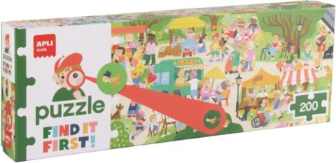 Jucării și jocuri - Puzzle de observatie Orasul 120x30 cm Apli Kids