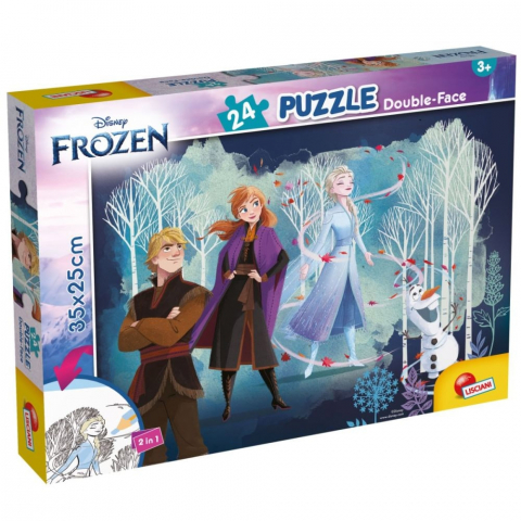 Puzzle Frozen MAXI 2 în 1, 24 piese – Lisciani [0]