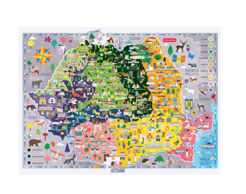 Puzzle Mimorello – Harta Romaniei 168 piese [1]