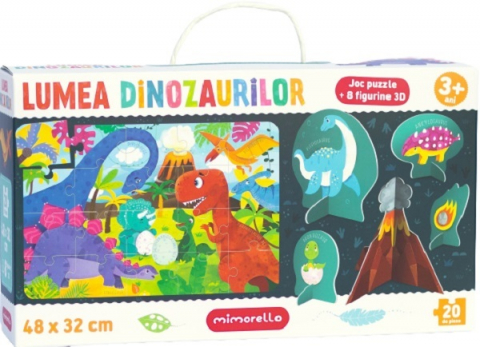 Jucării și jocuri - Puzzle - Lumea dinozaurilor, 20 piese