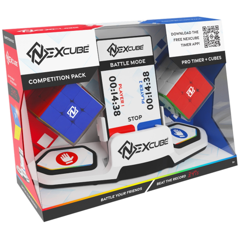 Puzzle Mecanic Moyu Nexcube Set Competitiv 2 cuburi 3x3 si Timer [3]
