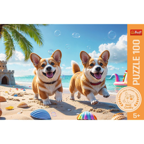 PUZZLE TREFL 100 CATEL CORGI [2]