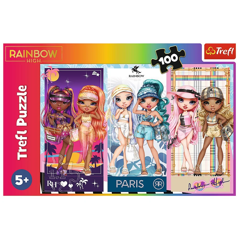 Puzzle 100 piese Rainbow High Papusile deosebite Trefl [1]