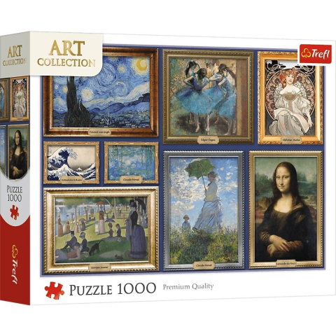 Jucării și jocuri - PUZZLE TREFL 1000 ART COLLECTION O COLECTIE DE CAPODOPERE DE ARTA