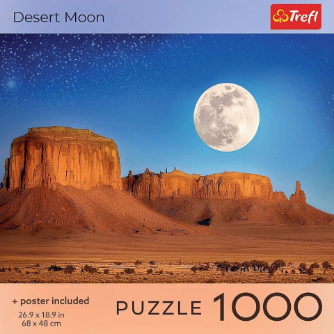 PUZZLE TREFL 1000 COLECTIA SUA LUNA IN DESERT POSTER INCLUS [2]