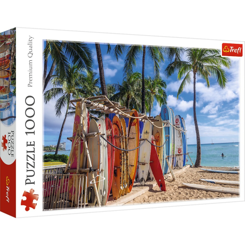 Jucării și jocuri - PUZZLE TREFL 1000 PLAJA WAIKIKI