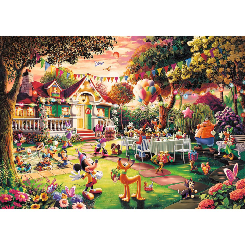 PUZZLE TREFL 1000 PREMIUM PLUS DISNEY MICKEY MOUSE PETRECERE ZI DE NASTERE [1]