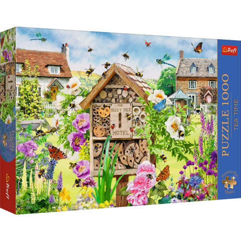 Jucării și jocuri - PUZZLE TREFL 1000 PREMIUM PLUS TEA TIME CASA PENTRU ALBINE