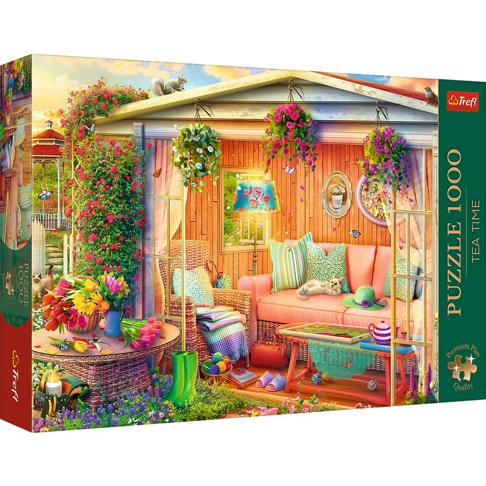 Jocuri educative și de societate - Puzzle 1000 piese Tea Time Locul meu preferat Trefl