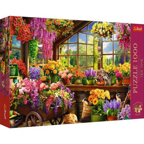 Puzzle - PUZZLE TREFL 1000 PREMIUM PLUS TEA TIME PREGATIRE PENTRU PRIMAVARA