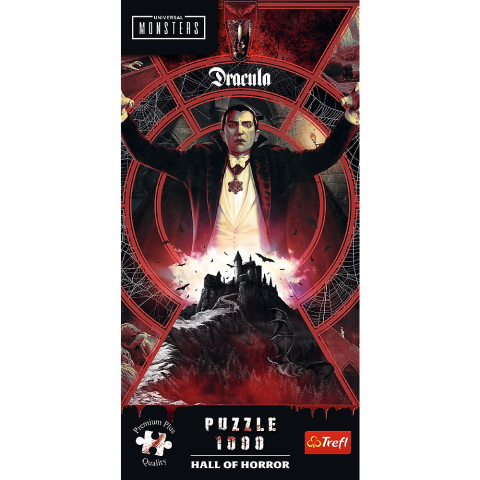 PUZZLE TREFL 1000 PREMIUM PLUS UNIVERSAL MONSTERS SALA GROAZEI DRACULA [2]