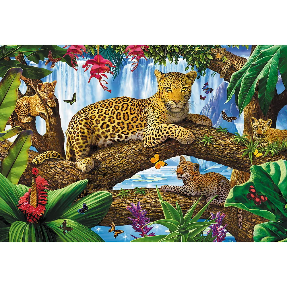 Puzzle 1500 piese Jaguar intr-o pauza odihnitoare Trefl [1]