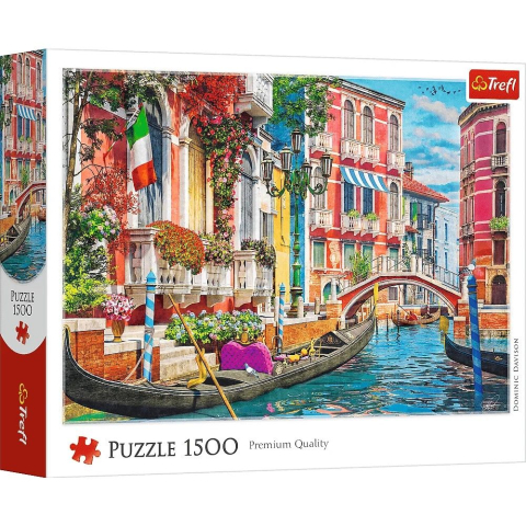 Jucării și jocuri - PUZZLE TREFL 1500 O DUPA AMIAZA DE VARA IN VENETIA