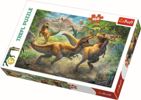 Jucării și jocuri - PUZZLE TREFL 160 TYRANNOSAURI IN LUPTA