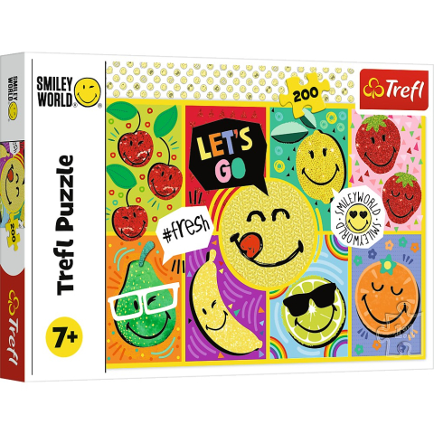 Jocuri educative și de societate - PUZZLE TREFL 200 HAPPY SMILEY