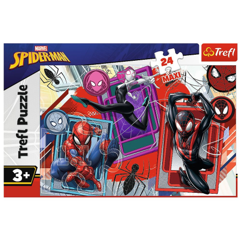 PUZZLE TREFL 24 MAXI MARVEL SPIDERMAN SIMTURI DE PAIANJEN [2]
