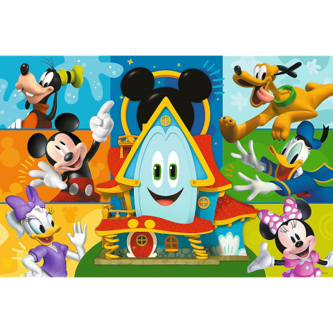 PUZZLE TREFL 24 MAXI MICKEY MOUSE CASA PRIETENILOR AMUZANTI [1]
