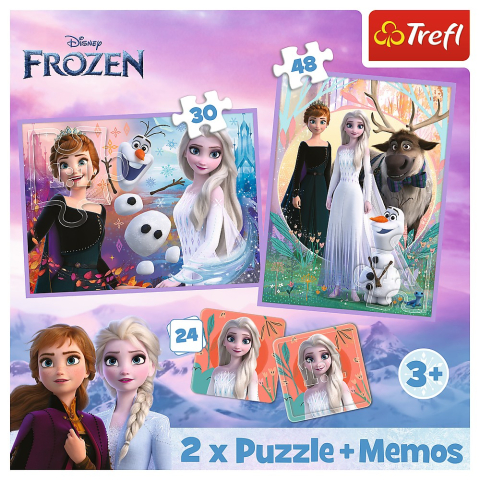 PUZZLE TREFL 2IN1 MEMO DISNEY FROZEN PRINTESELE SI TARAMUL LOR [4]
