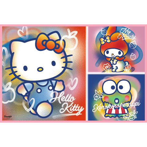 PUZZLE TREFL 2X200 HELLO KITTY SI PRIETENII [1]