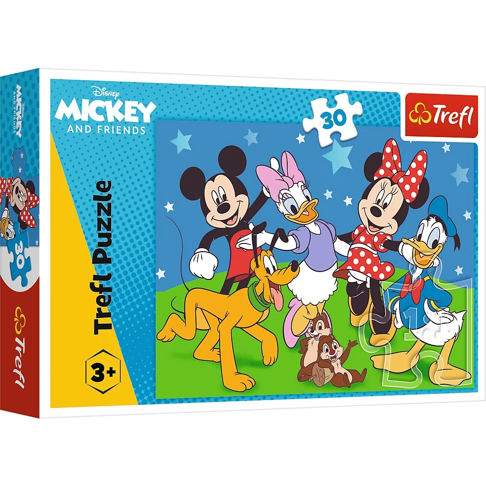 Jocuri educative și de societate - Puzzle 30 piese Disney Mickey si prietenii Trefl