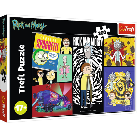 Jucării și jocuri - PUZZLE TREFL 300 RICK AND MORTY UN LOC CIUDAT IN GALAXIE