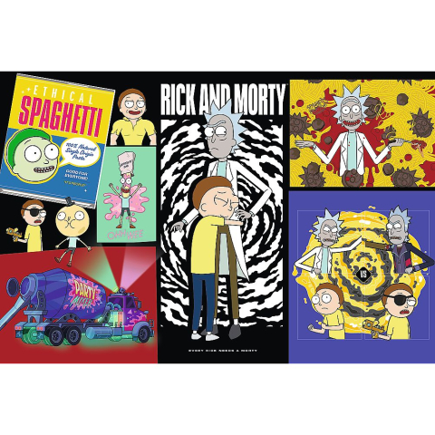 PUZZLE TREFL 300 RICK AND MORTY UN LOC CIUDAT IN GALAXIE [1]