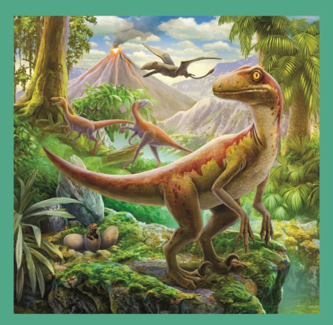 PUZZLE TREFL 3IN1 LUMEA EXTRAORDINARA A DINOZAURILOR [2]