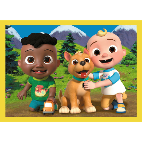 PUZZLE TREFL 4IN1 COCOMELON PREZENTAREA FAMILIEI [4]