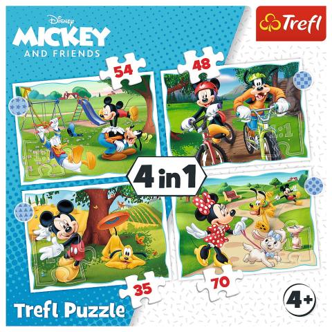 PUZZLE TREFL 4IN1 MICKEY MOUSE ZIUA DEOSEBITA [5]