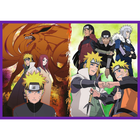 PUZZLE TREFL 4X250 NARUTO SHIPPUDEN AVENTURILE LUI NARUTO UZUMAKI [3]
