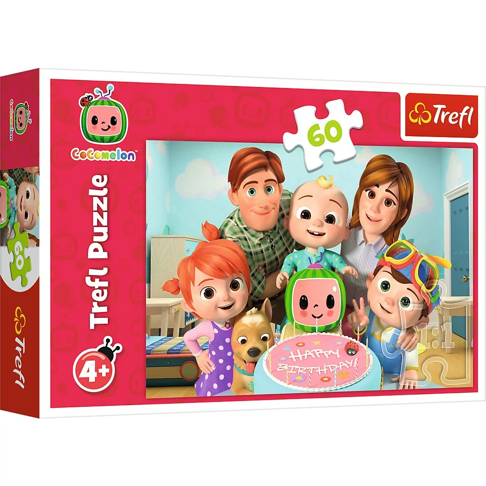 Jocuri educative și de societate - Puzzle 60 piese Cocomelon O zi minunata Trefl