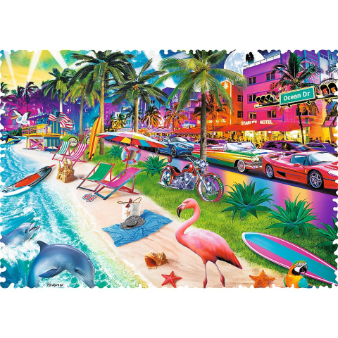 PUZZLE TREFL 600 FORME CIUDATE MIAMI BEACH [1]