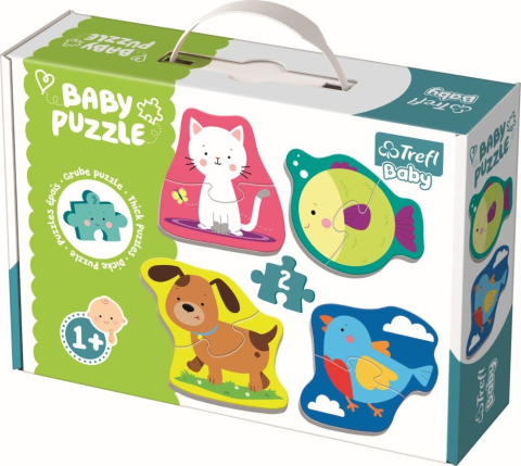 Jocuri educative și de societate - PUZZLE TREFL BABY CLASIC ANIMALE 8 PIESE