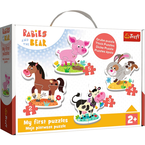 Jucării și jocuri - PUZZLE TREFL BABY CLASIC LA FERMA 14 PIESE