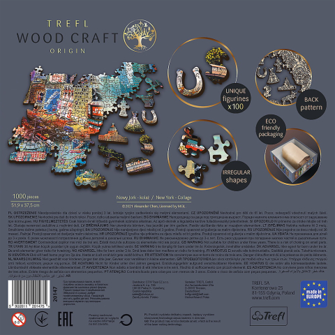 PUZZLE TREFL DIN LEMN 1000 PIESE NEW YORK [3]