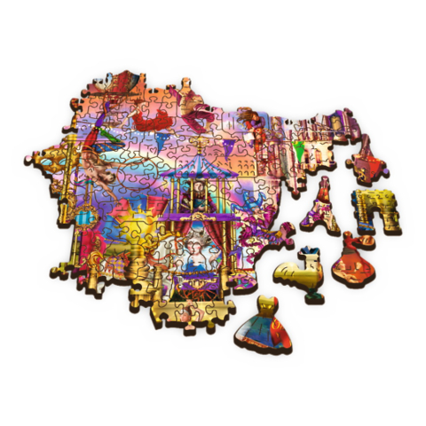 PUZZLE TREFL DIN LEMN 500+1 PIESE LUMEA MAGICA [2]