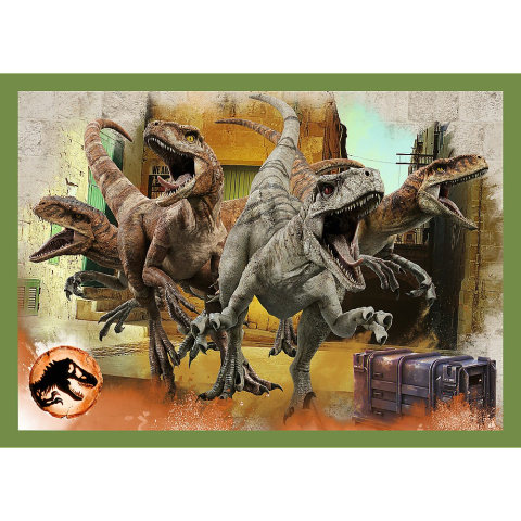 PUZZLE TREFL JURASSIC WORLD 4IN1 IN LUMEA DINOZAURILOR [3]